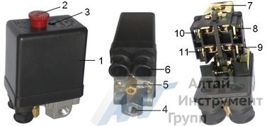 Схема подключения автоматики к компрессору